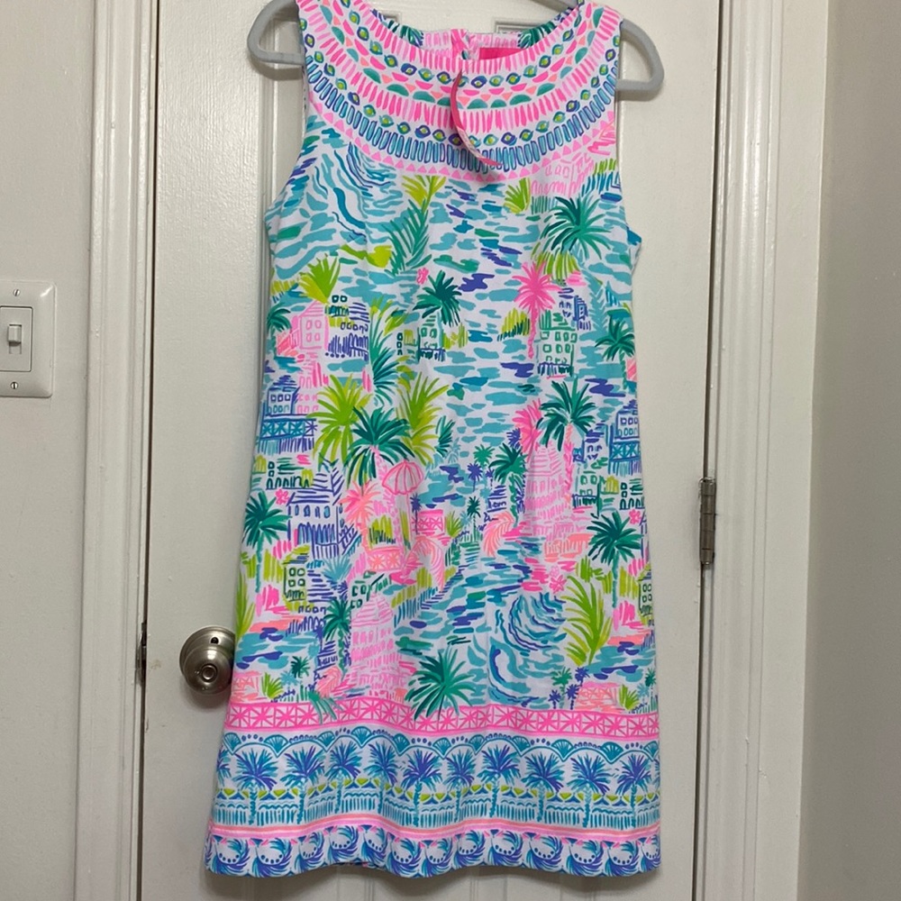NWT Lilly Pulitzer Gellar Shift Dress - Private Island Engineered